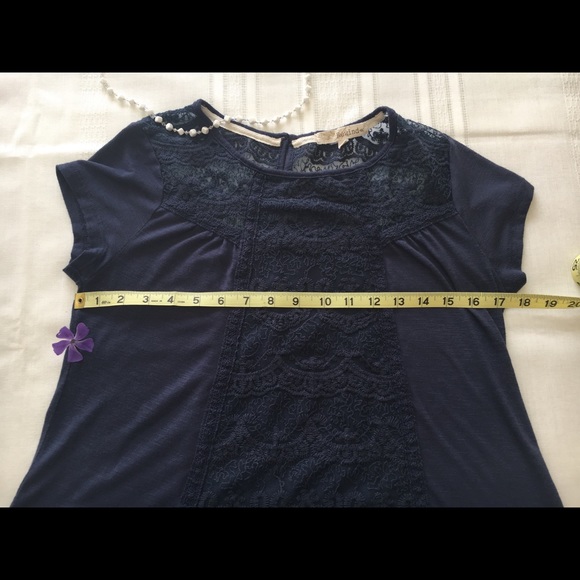Rewind Blue Top, sz S - Picture 2 of 5